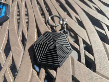 HexTwist Keychain - Black