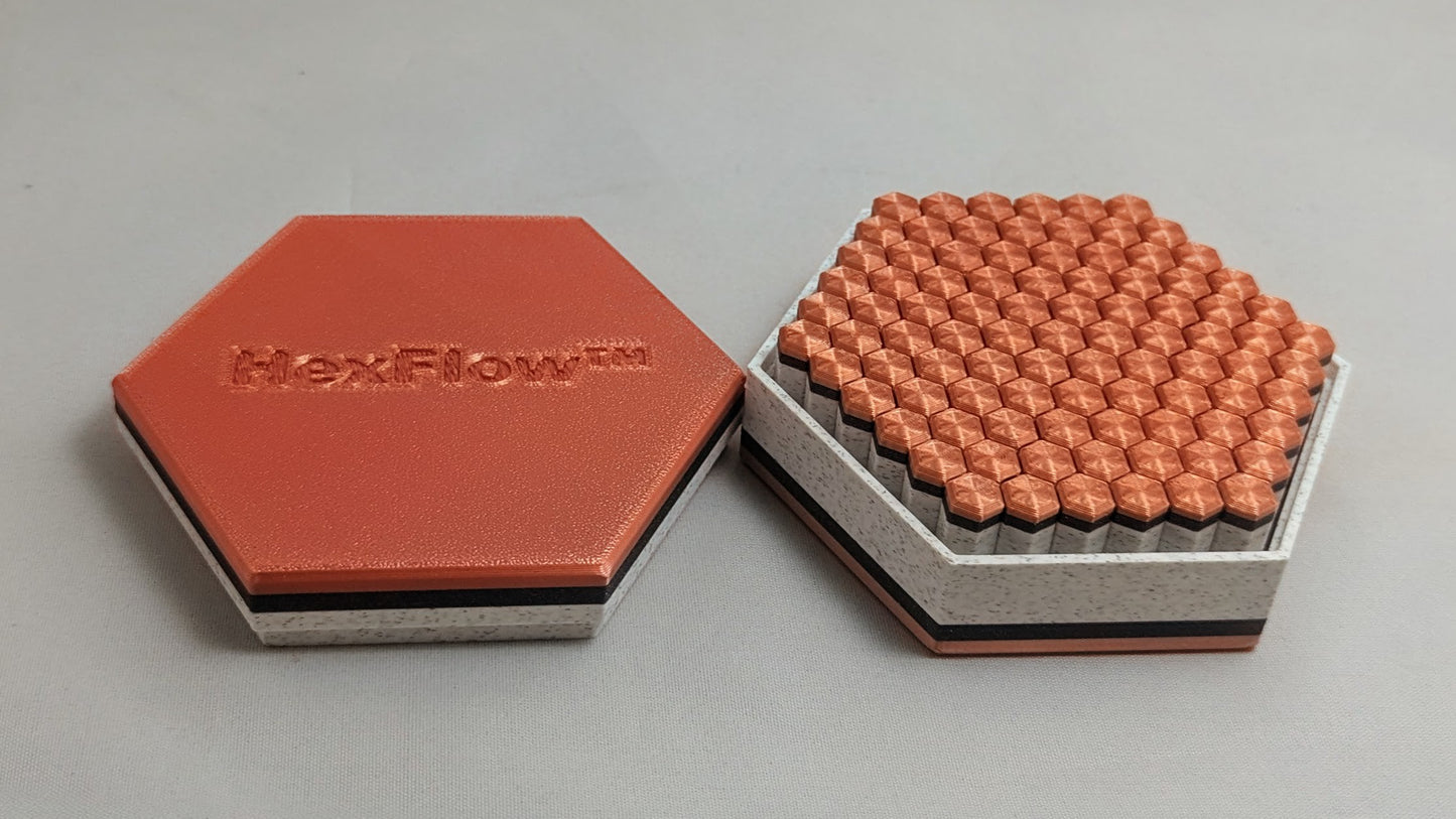 HexFlow - Rose Gold/Galaxy Green/White Marble