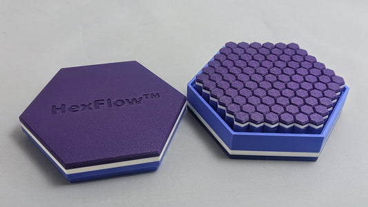 HexFlow - Indigo Purple/White/Purple
