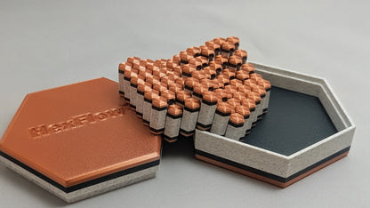 HexFlow - Rose Gold/Galaxy Green/White Marble