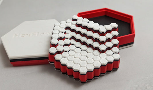HexFlow - White/Black/Red